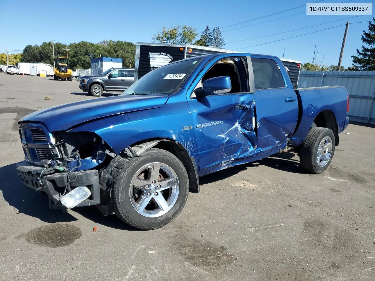 2011 Dodge Ram 1500 VIN: 1D7RV1CT1BS509337 Lot: 74255424