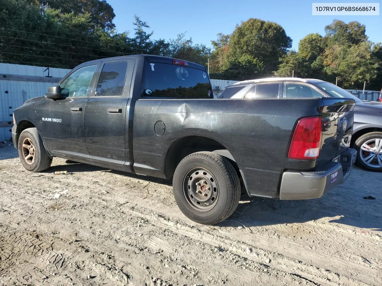 2011 Dodge Ram 1500 VIN: 1D7RV1GP6BS668674 Lot: 75020994