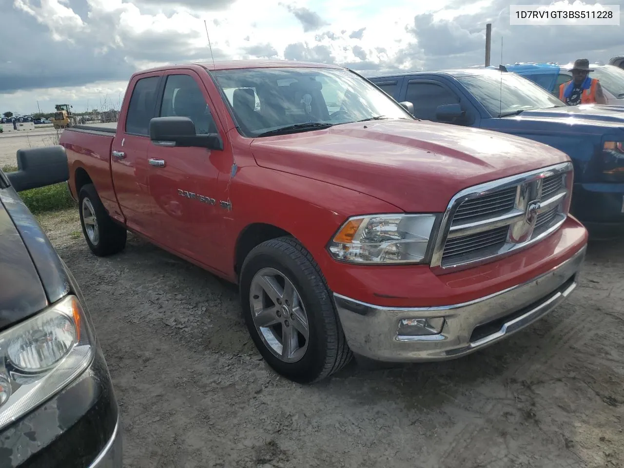 2011 Dodge Ram 1500 VIN: 1D7RV1GT3BS511228 Lot: 75159604