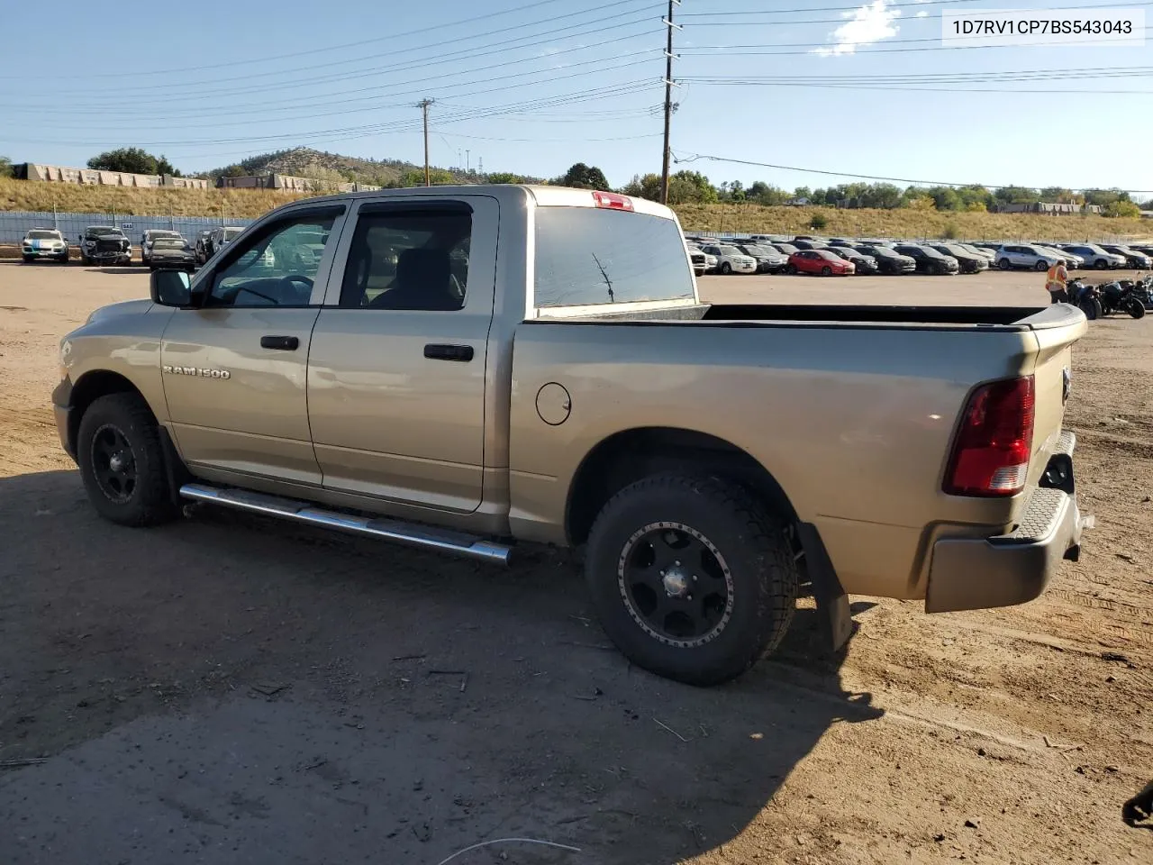 2011 Dodge Ram 1500 VIN: 1D7RV1CP7BS543043 Lot: 75364144