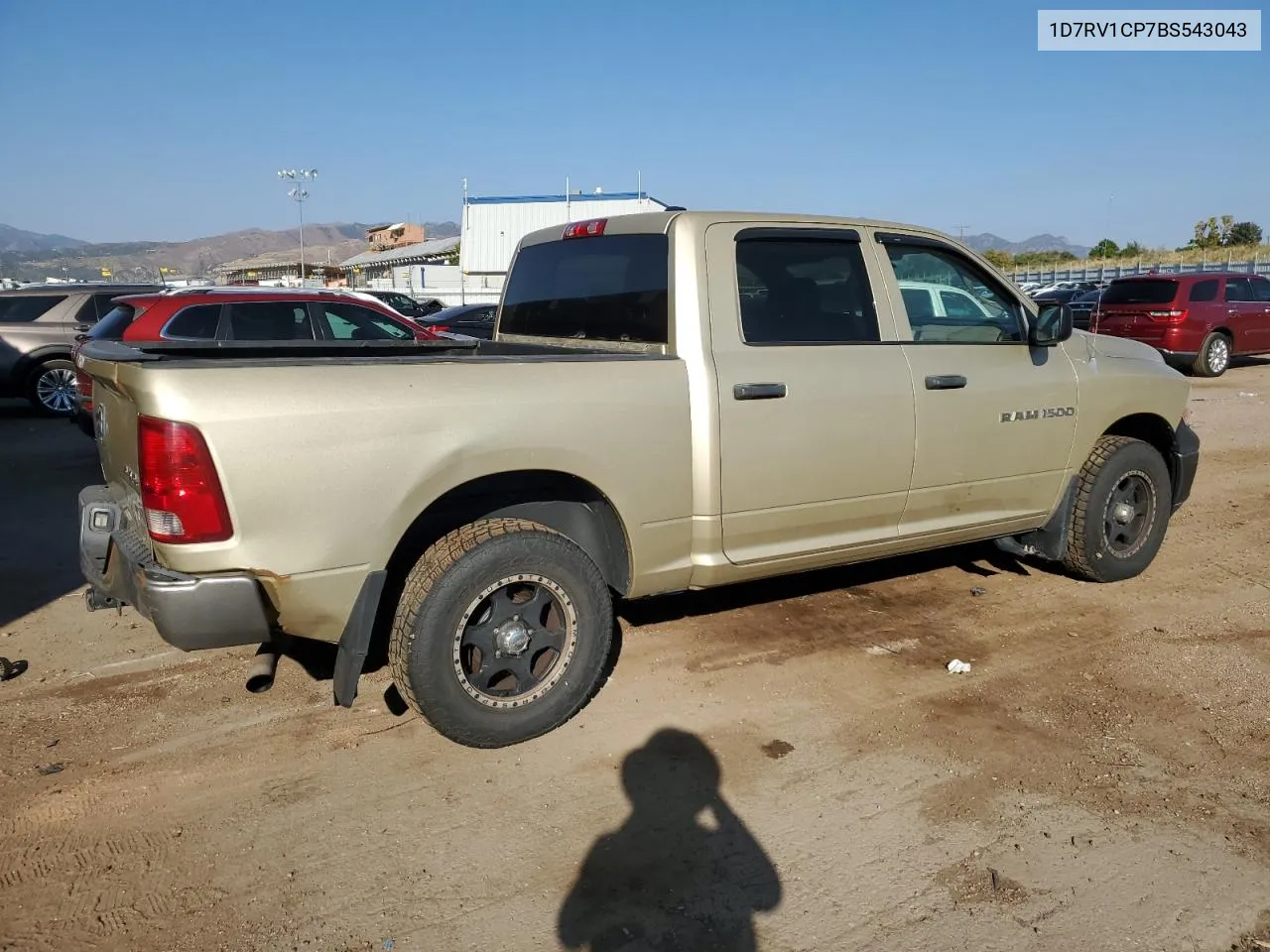 2011 Dodge Ram 1500 VIN: 1D7RV1CP7BS543043 Lot: 75364144