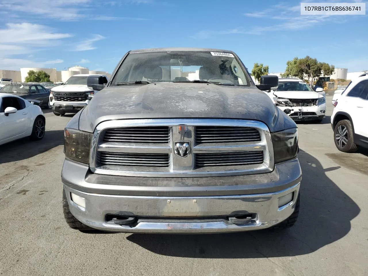 2011 Dodge Ram 1500 VIN: 1D7RB1CT6BS636741 Lot: 75364804