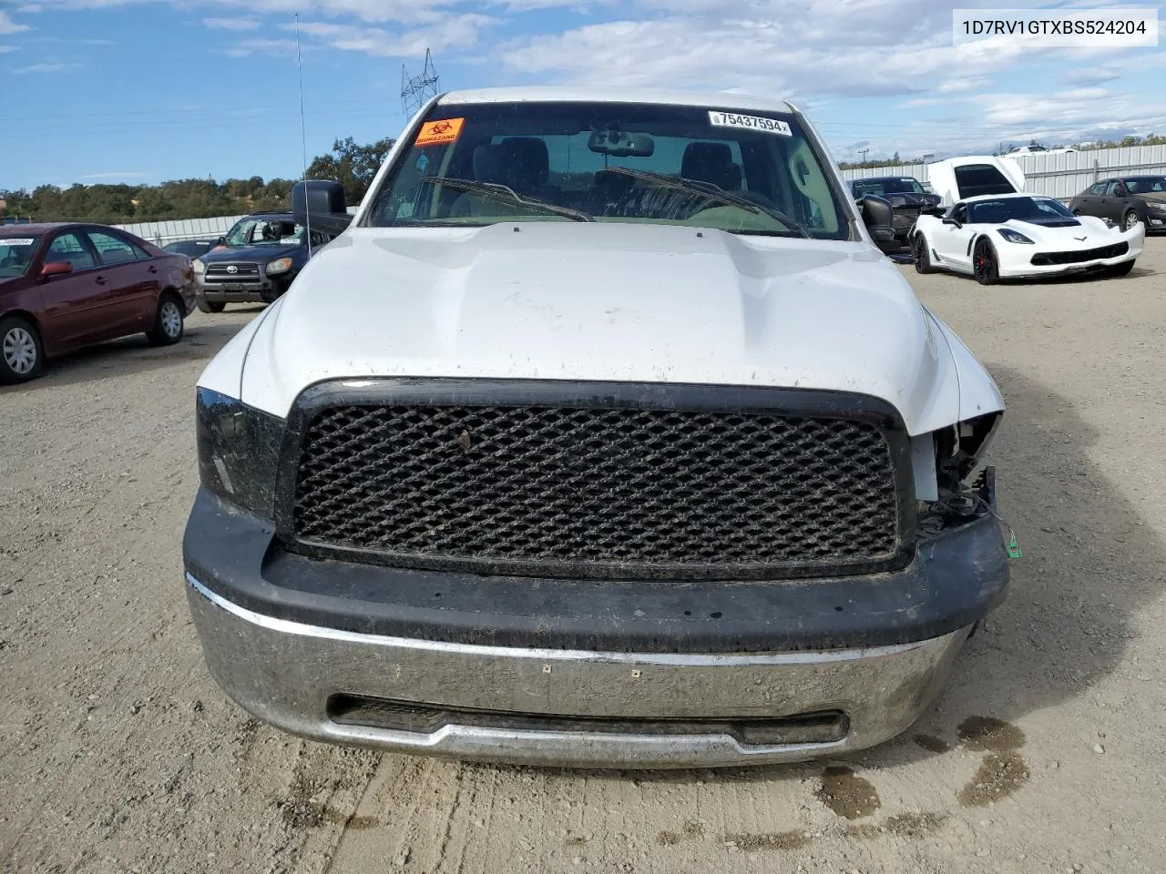 2011 Dodge Ram 1500 VIN: 1D7RV1GTXBS524204 Lot: 75437594