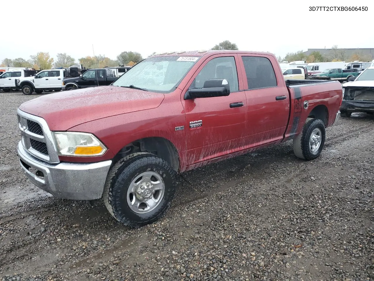 2011 Dodge Ram 2500 VIN: 3D7TT2CTXBG606450 Lot: 75731504