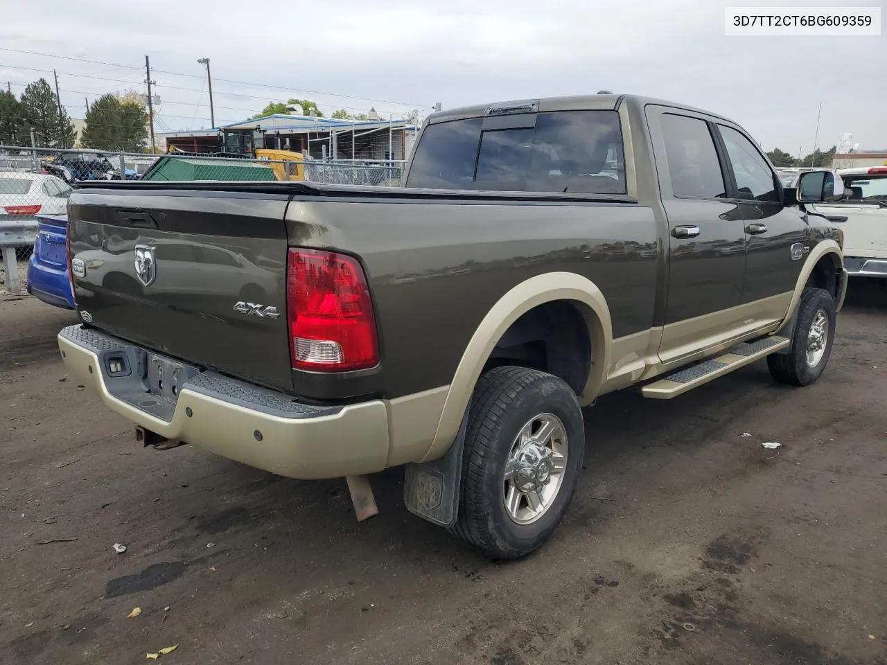 2011 Dodge Ram 2500 VIN: 3D7TT2CT6BG609359 Lot: 75762874