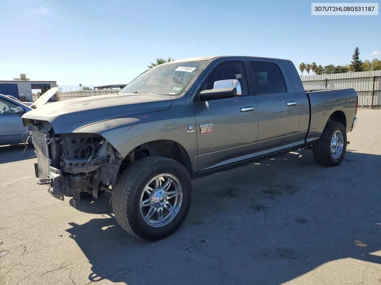 2011 Dodge Ram 2500 VIN: 3D7UT2HL0BG531187 Lot: 75770434