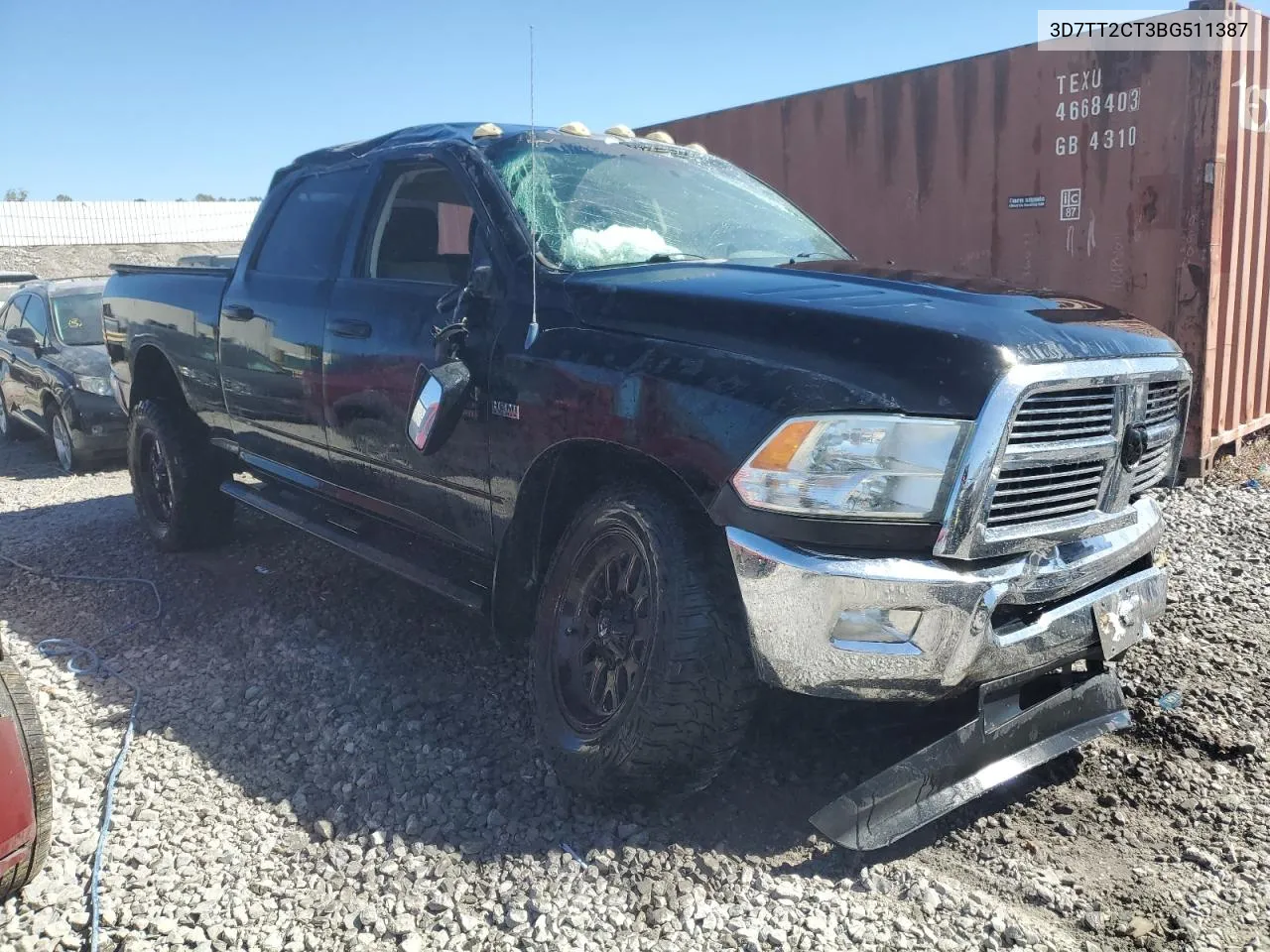 2011 Dodge Ram 2500 VIN: 3D7TT2CT3BG511387 Lot: 76054724