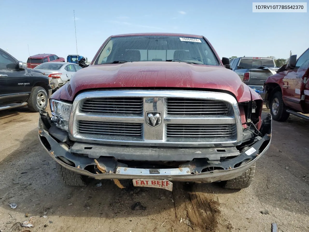 2011 Dodge Ram 1500 VIN: 1D7RV1GT7BS542370 Lot: 76084074