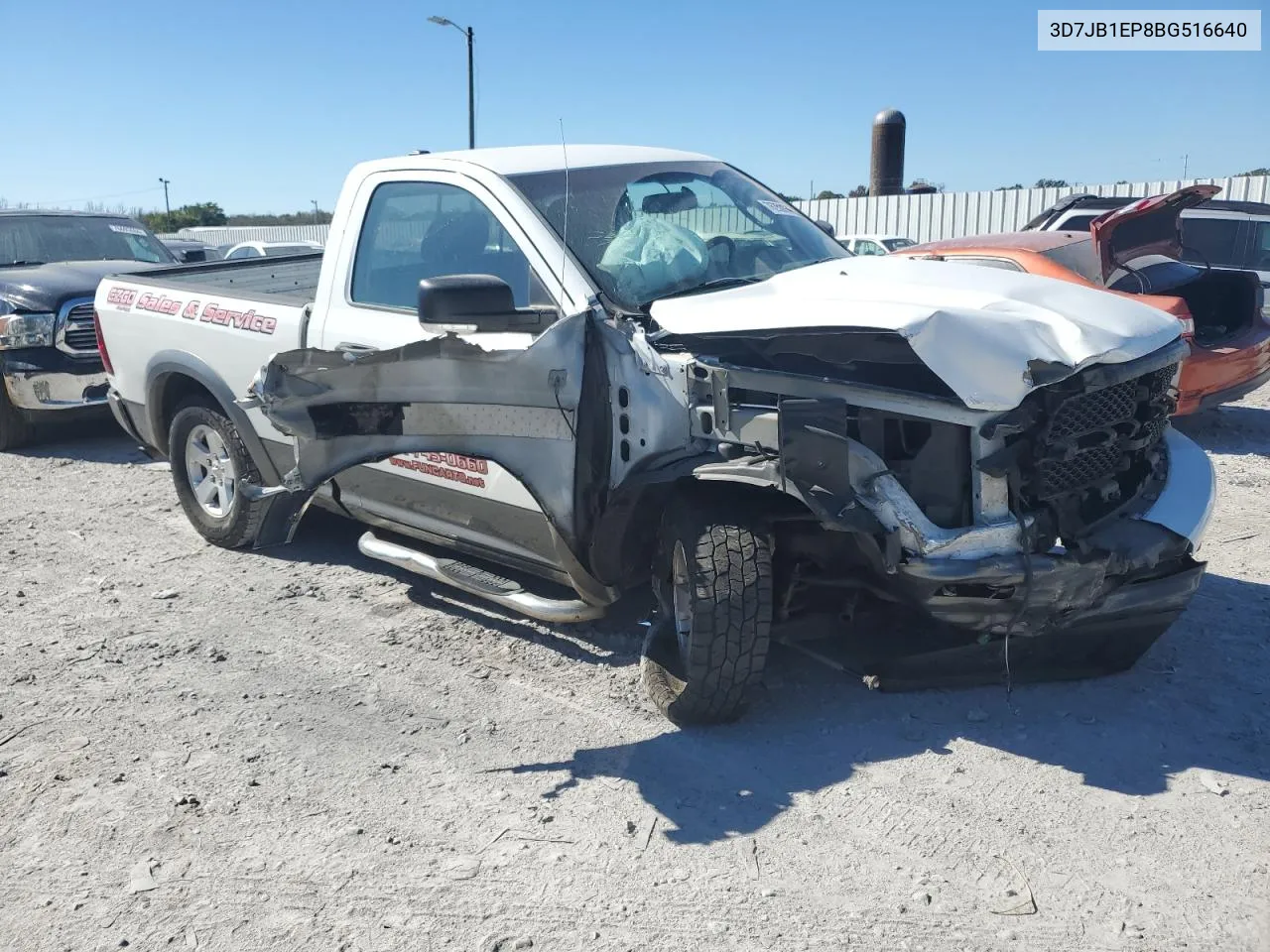 2011 Dodge Ram 1500 VIN: 3D7JB1EP8BG516640 Lot: 76258114