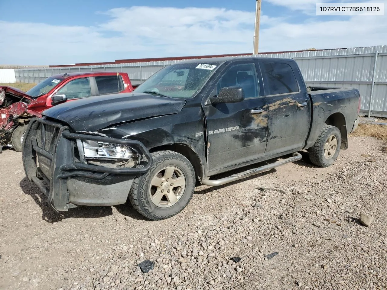 2011 Dodge Ram 1500 VIN: 1D7RV1CT7BS618126 Lot: 76319694