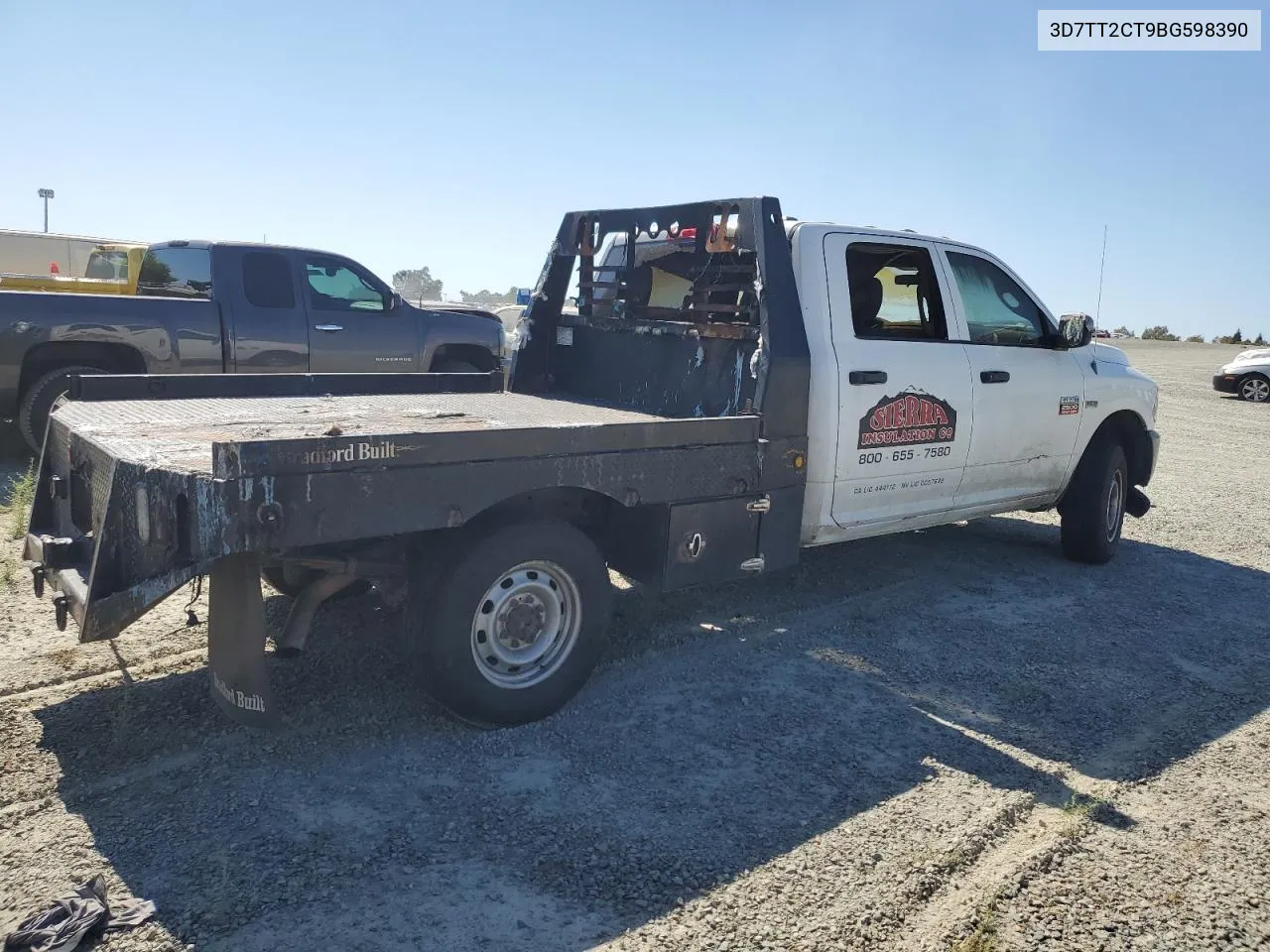 2011 Dodge Ram 2500 VIN: 3D7TT2CT9BG598390 Lot: 76340454