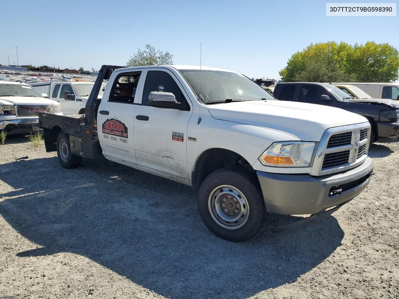 2011 Dodge Ram 2500 VIN: 3D7TT2CT9BG598390 Lot: 76340454