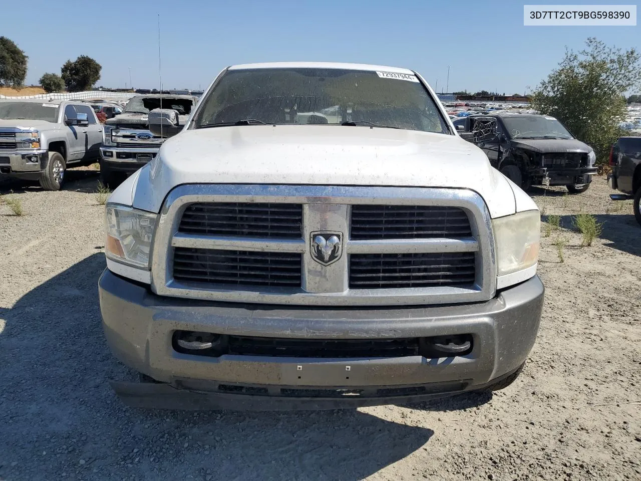 2011 Dodge Ram 2500 VIN: 3D7TT2CT9BG598390 Lot: 76340454