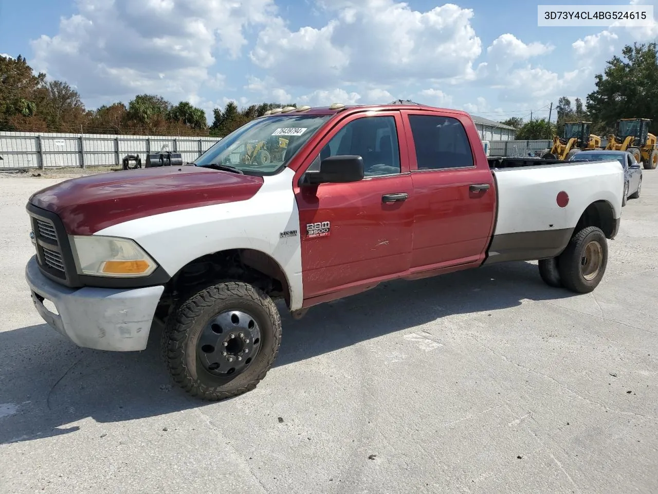 2011 Dodge Ram 3500 VIN: 3D73Y4CL4BG524615 Lot: 76439794