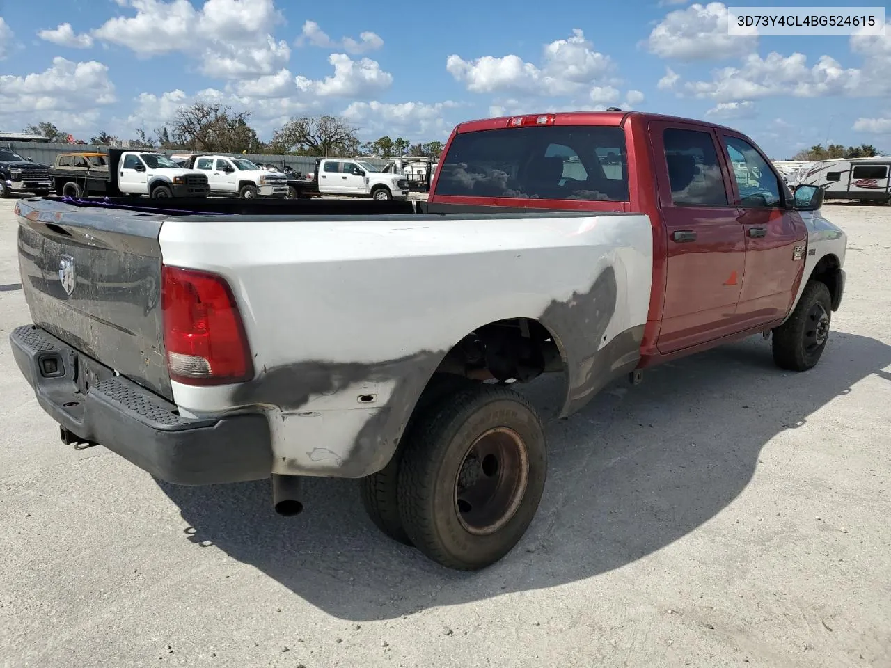 2011 Dodge Ram 3500 VIN: 3D73Y4CL4BG524615 Lot: 76439794