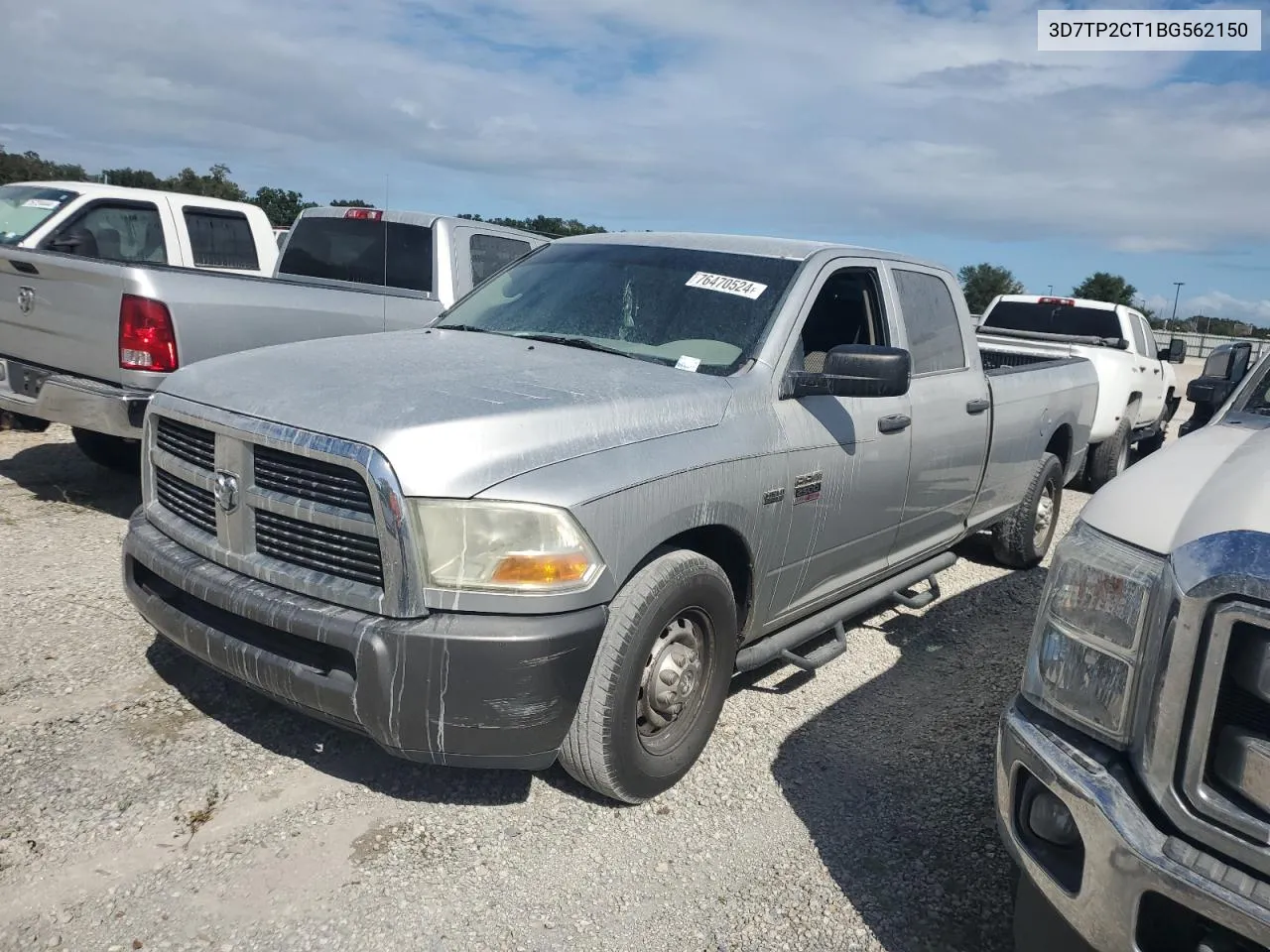 2011 Dodge Ram 2500 VIN: 3D7TP2CT1BG562150 Lot: 76470524