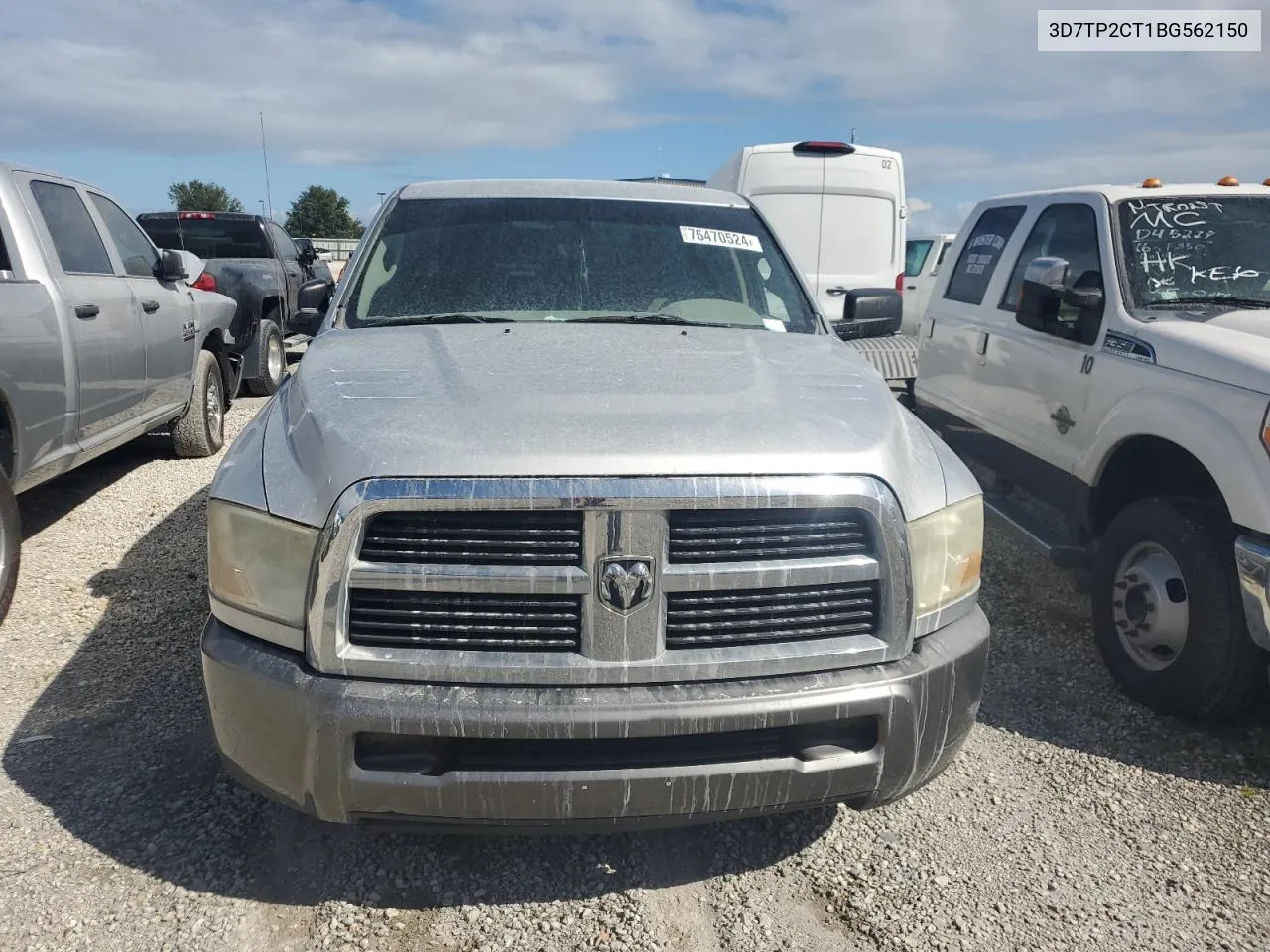 2011 Dodge Ram 2500 VIN: 3D7TP2CT1BG562150 Lot: 76470524