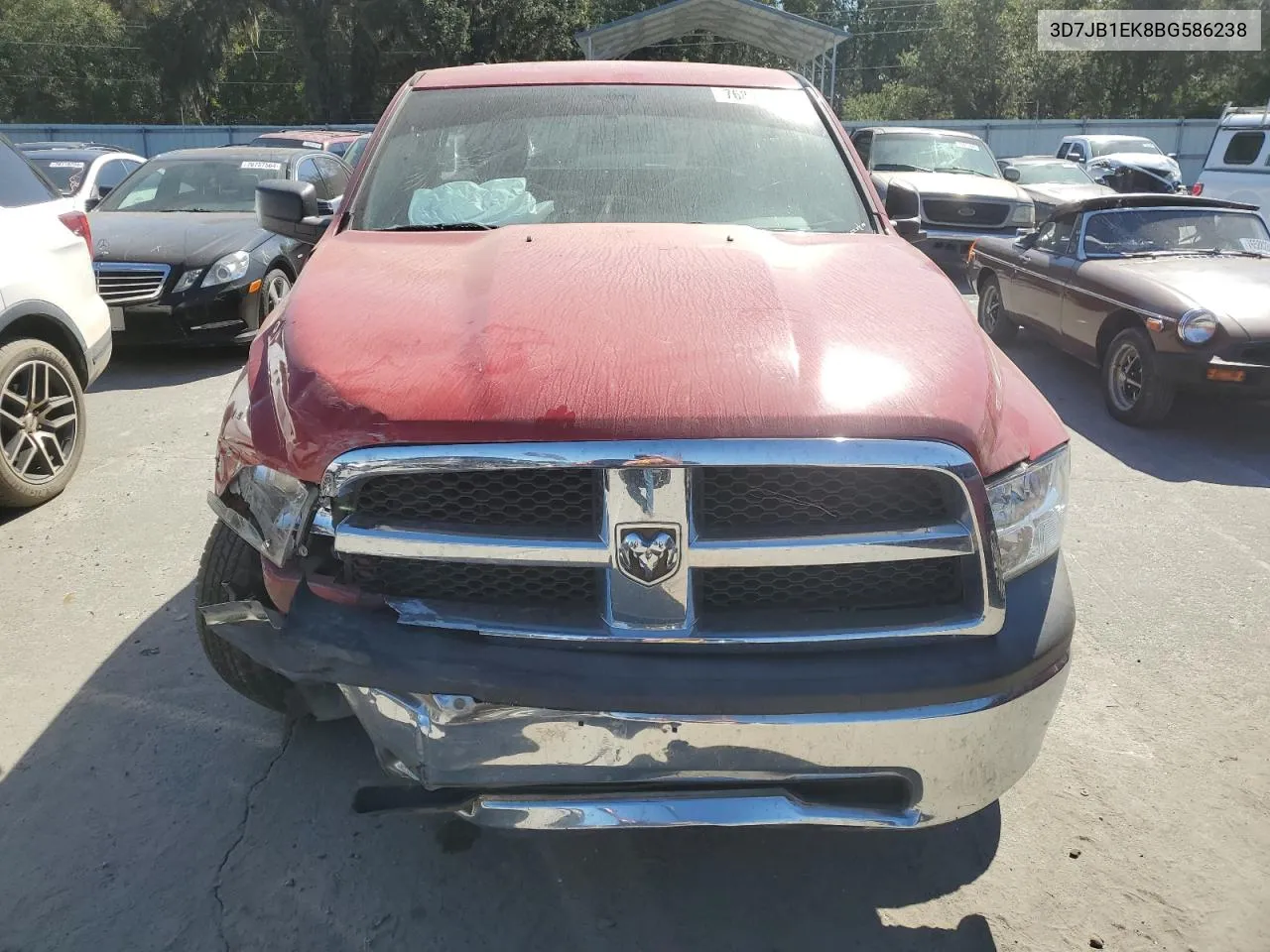 2011 Dodge Ram 1500 VIN: 3D7JB1EK8BG586238 Lot: 76878644