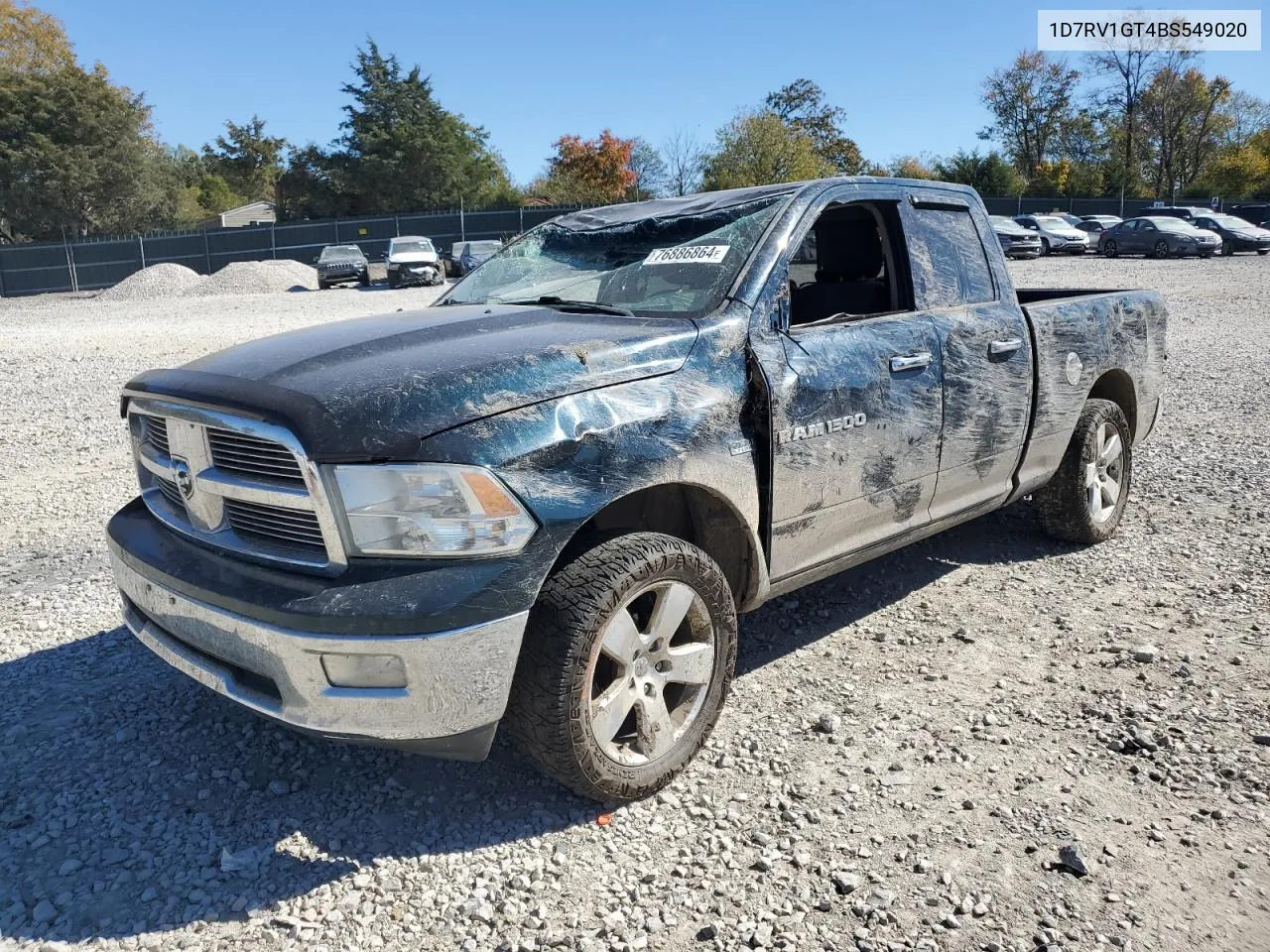 2011 Dodge Ram 1500 VIN: 1D7RV1GT4BS549020 Lot: 76886864