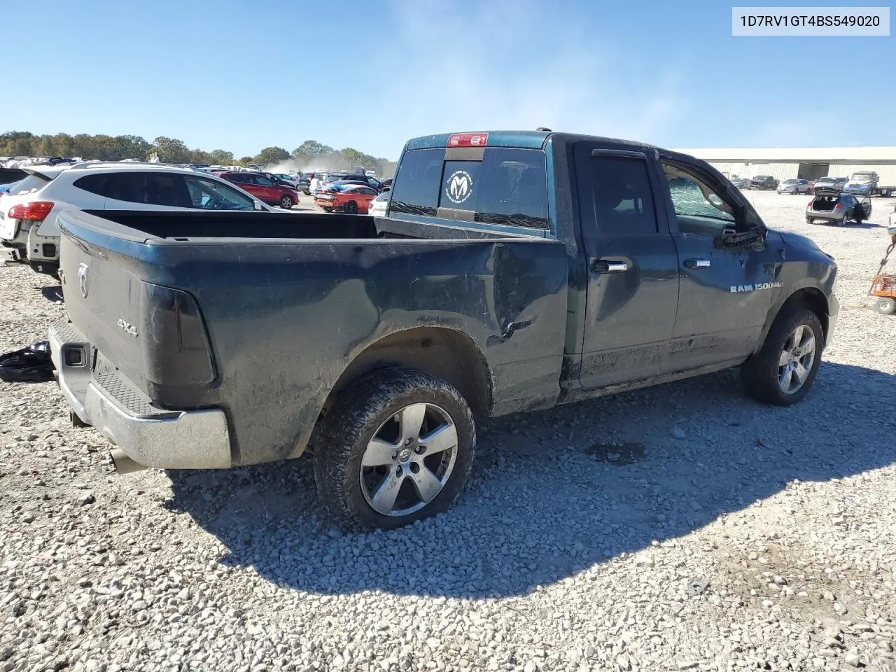 2011 Dodge Ram 1500 VIN: 1D7RV1GT4BS549020 Lot: 76886864