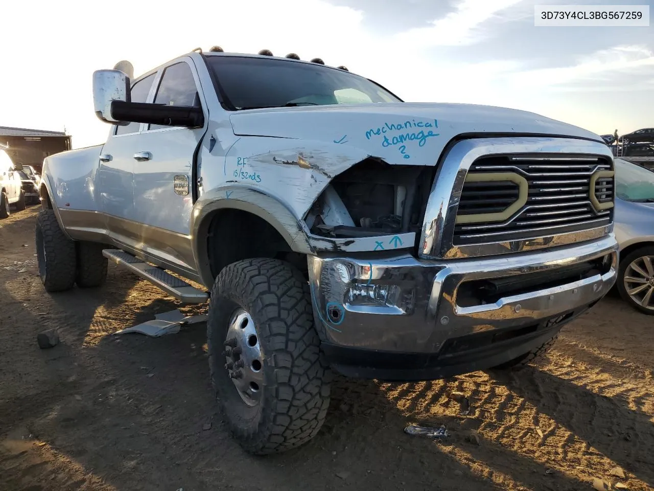 2011 Dodge Ram 3500 VIN: 3D73Y4CL3BG567259 Lot: 76976354