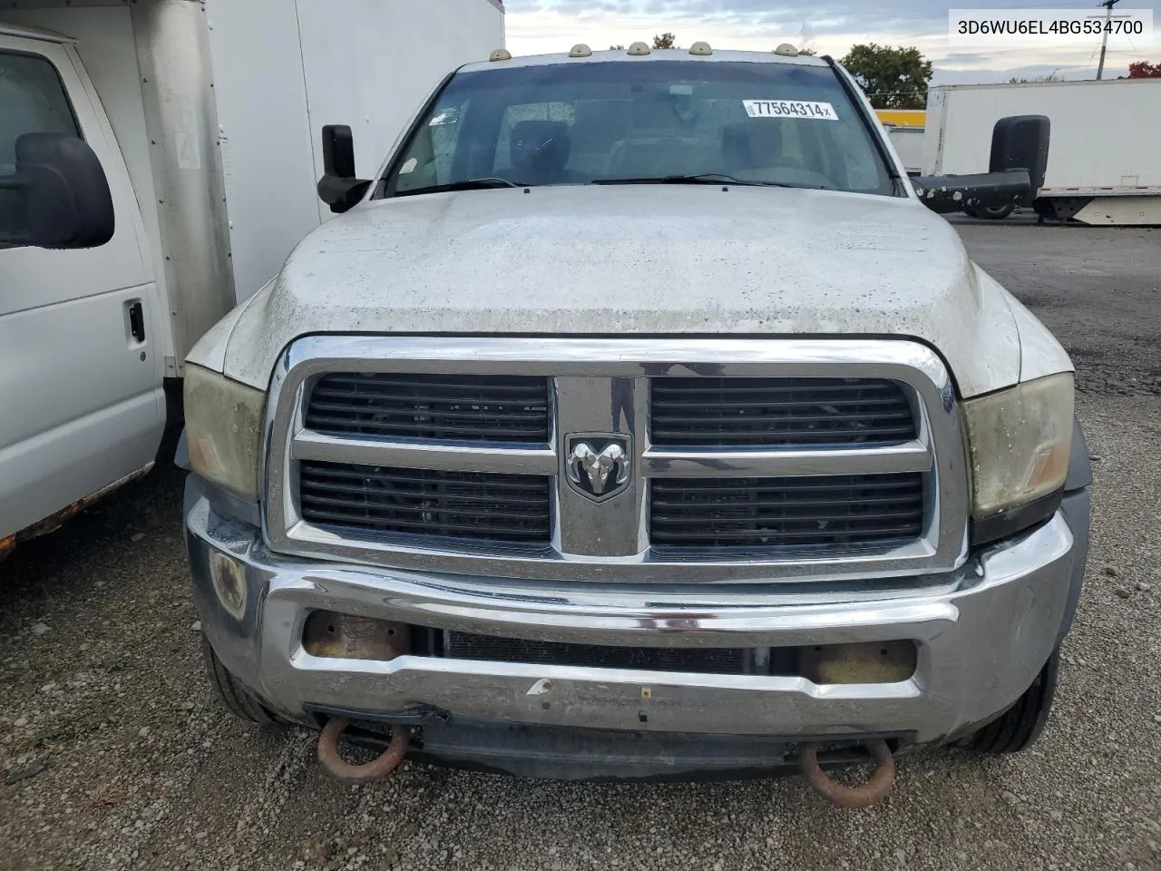 2011 Dodge Ram 4500 St VIN: 3D6WU6EL4BG534700 Lot: 77564314