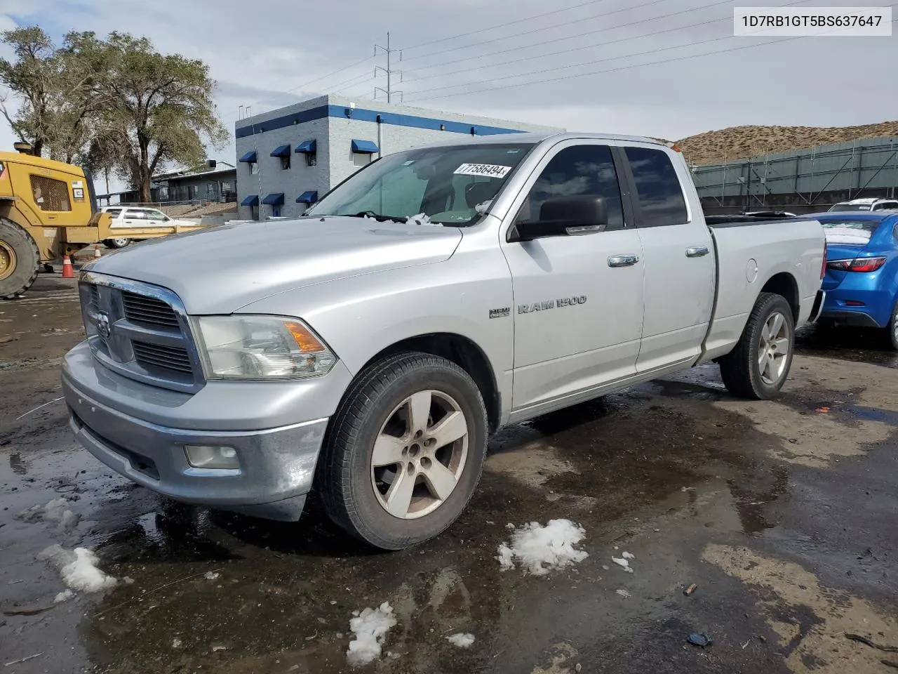 2011 Dodge Ram 1500 VIN: 1D7RB1GT5BS637647 Lot: 77586494