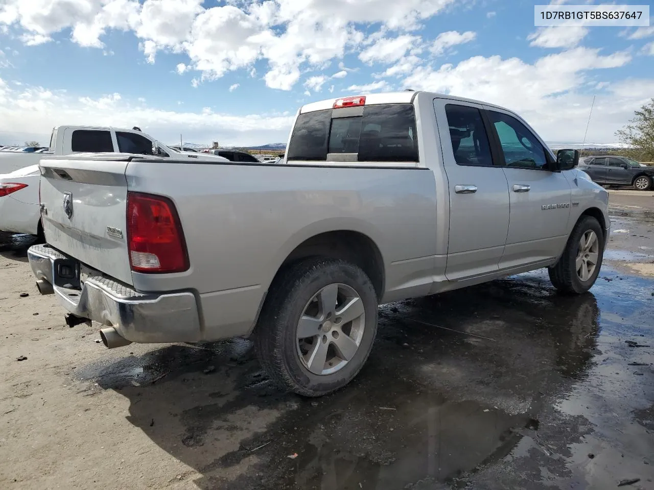 2011 Dodge Ram 1500 VIN: 1D7RB1GT5BS637647 Lot: 77586494