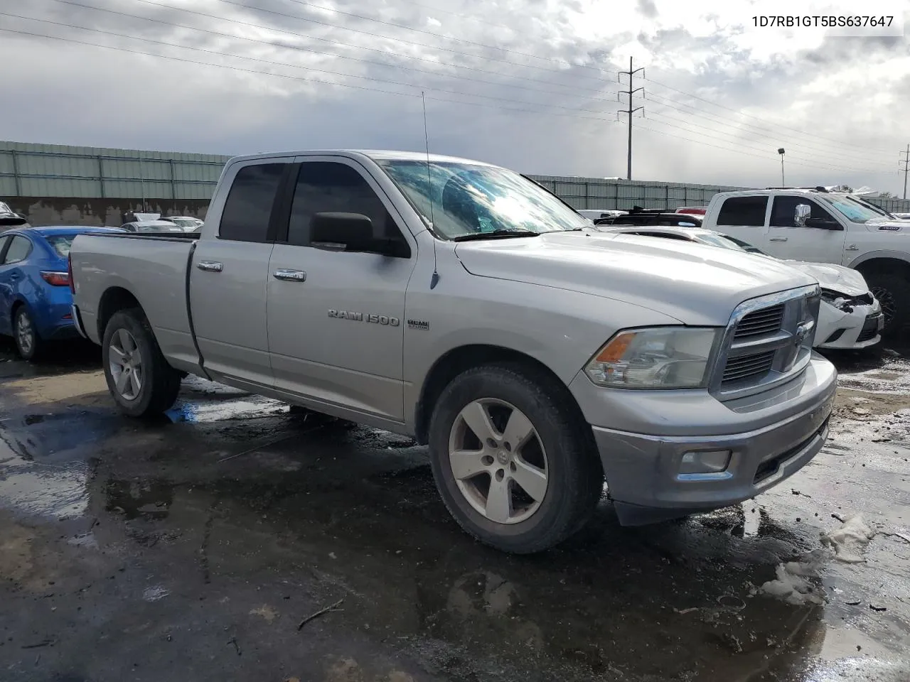 2011 Dodge Ram 1500 VIN: 1D7RB1GT5BS637647 Lot: 77586494