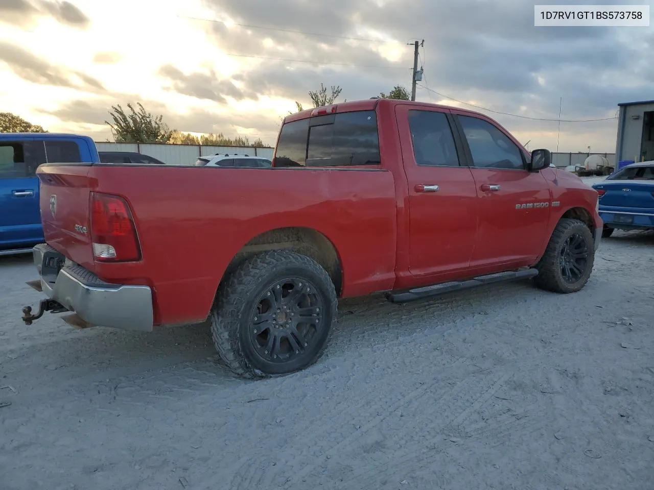 2011 Dodge Ram 1500 VIN: 1D7RV1GT1BS573758 Lot: 78222234