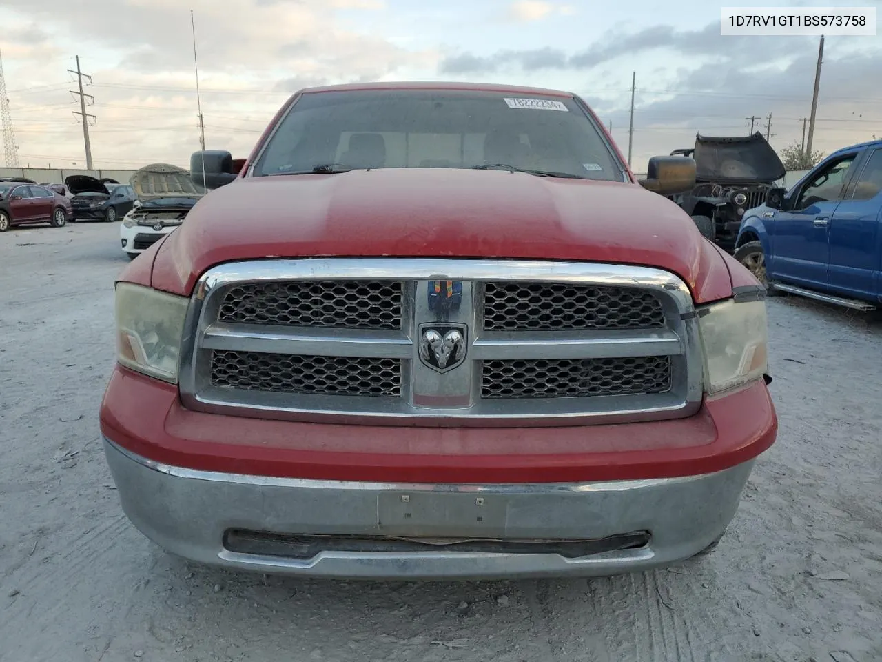 2011 Dodge Ram 1500 VIN: 1D7RV1GT1BS573758 Lot: 78222234