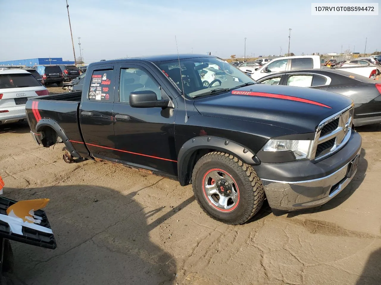 2011 Dodge Ram 1500 VIN: 1D7RV1GT0BS594472 Lot: 78445104