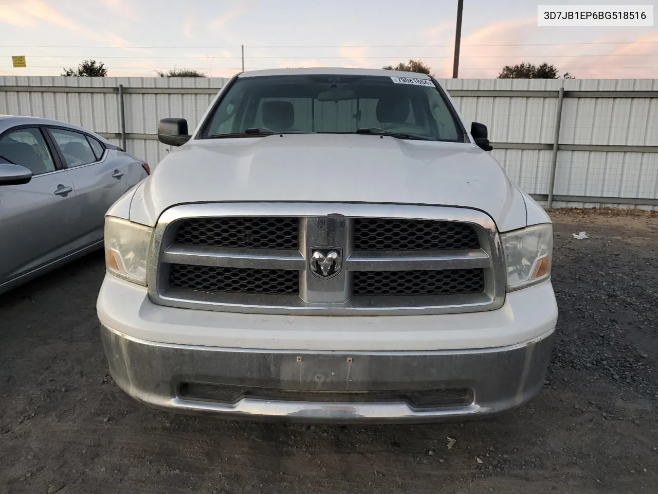 2011 Dodge Ram 1500 VIN: 3D7JB1EP6BG518516 Lot: 79081864