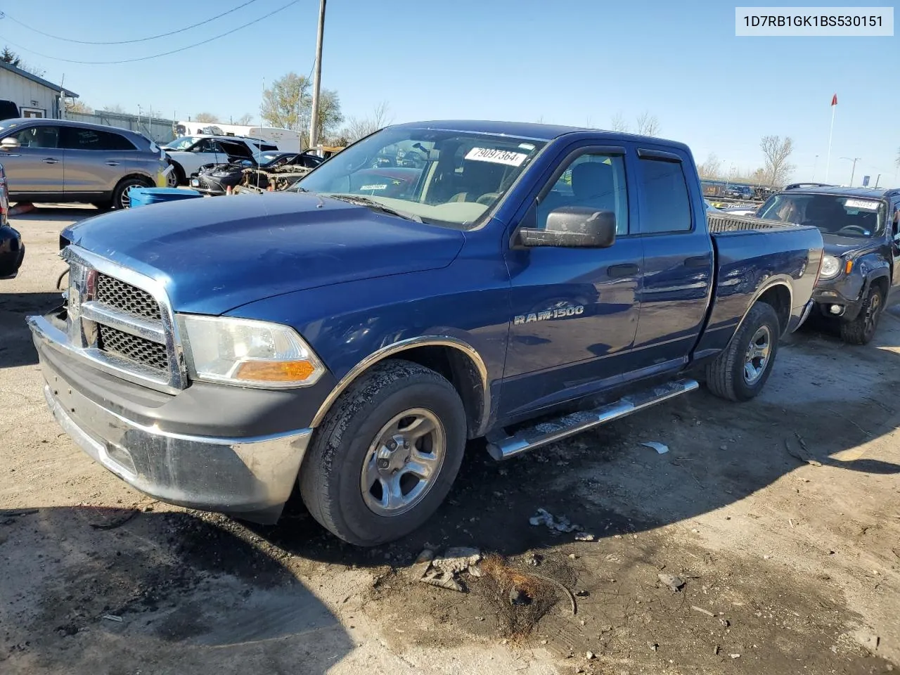 2011 Dodge Ram 1500 VIN: 1D7RB1GK1BS530151 Lot: 79097364