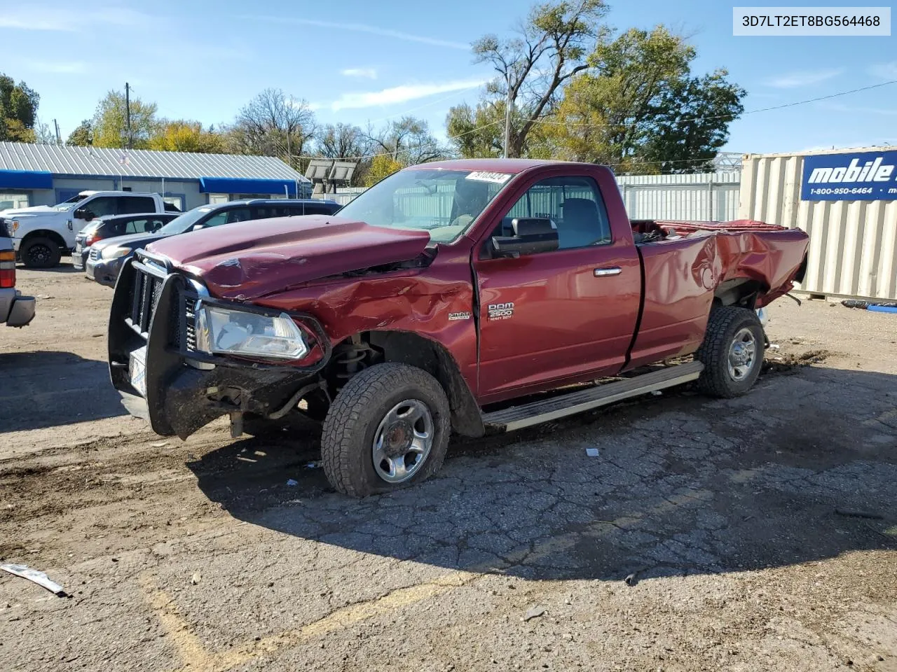 2011 Dodge Ram 2500 VIN: 3D7LT2ET8BG564468 Lot: 79103424