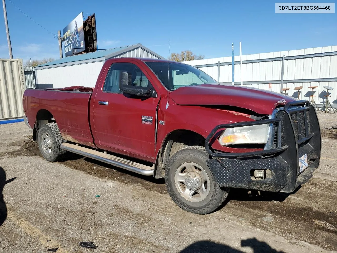 2011 Dodge Ram 2500 VIN: 3D7LT2ET8BG564468 Lot: 79103424