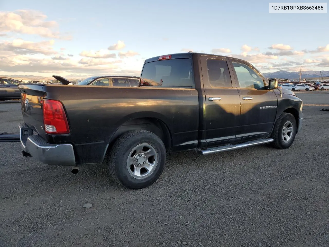 2011 Dodge Ram 1500 VIN: 1D7RB1GPXBS663485 Lot: 79464564