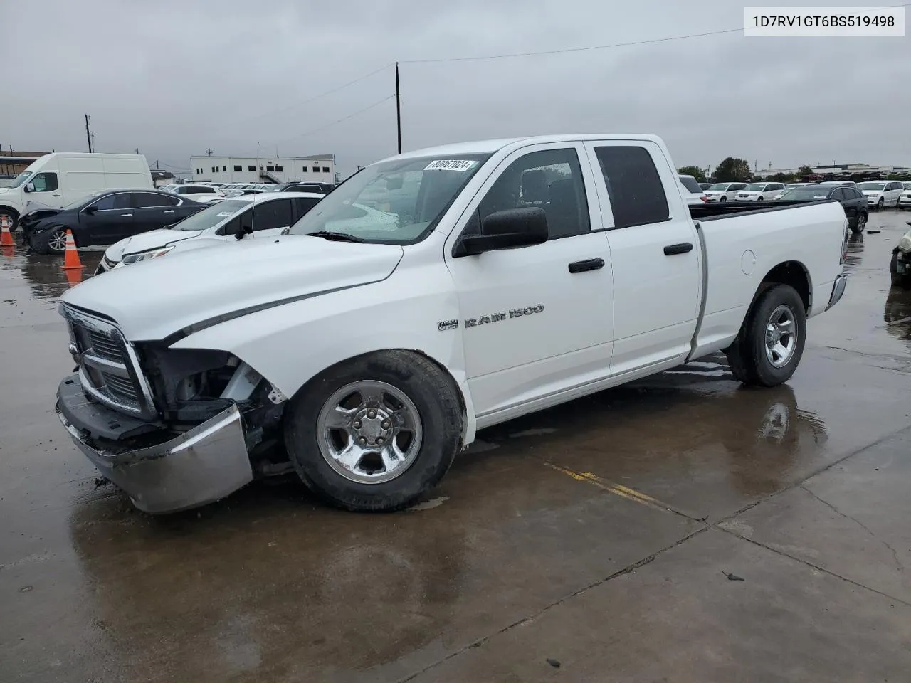 2011 Dodge Ram 1500 VIN: 1D7RV1GT6BS519498 Lot: 80067024