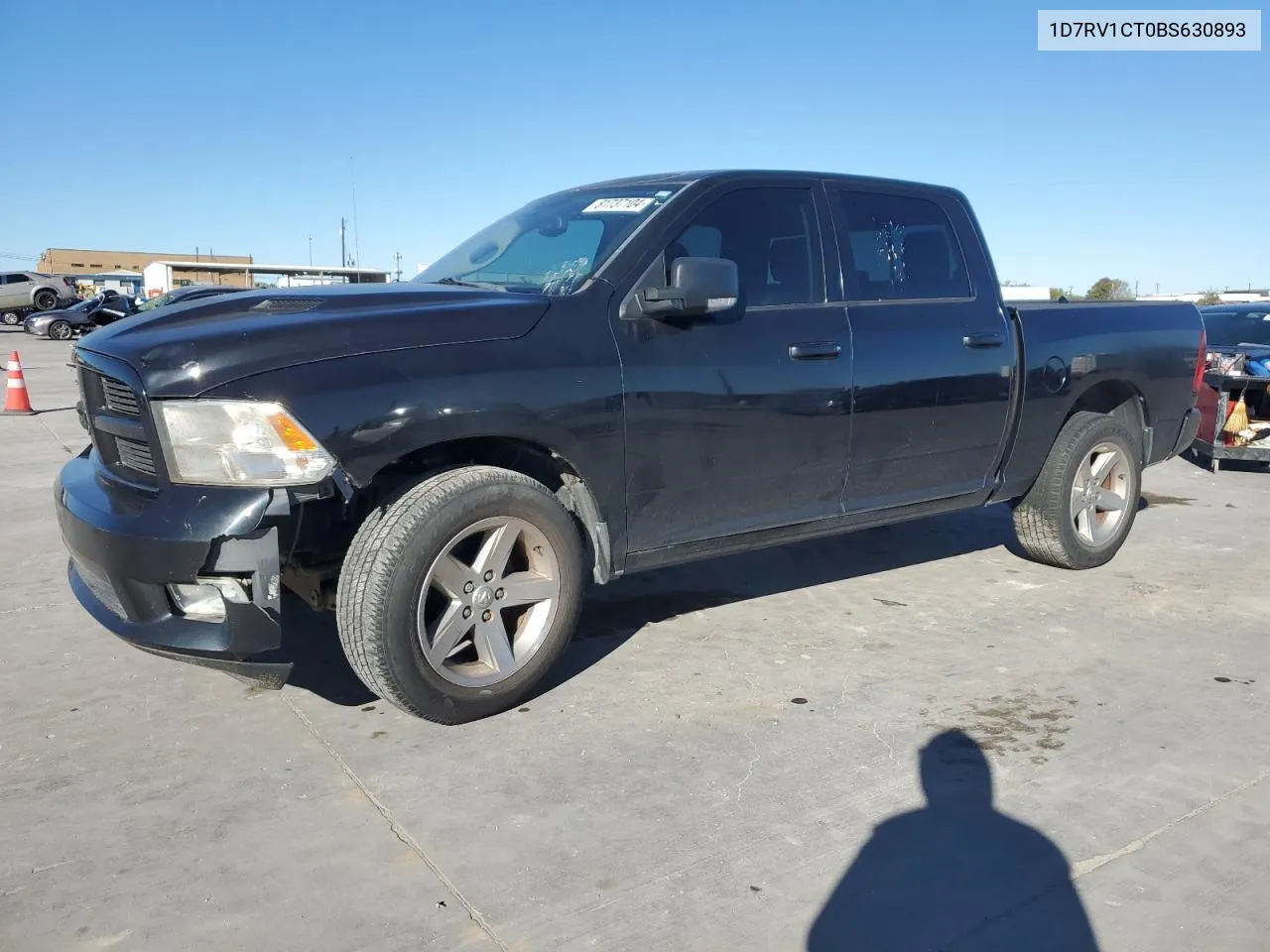 2011 Dodge Ram 1500 VIN: 1D7RV1CT0BS630893 Lot: 81737104