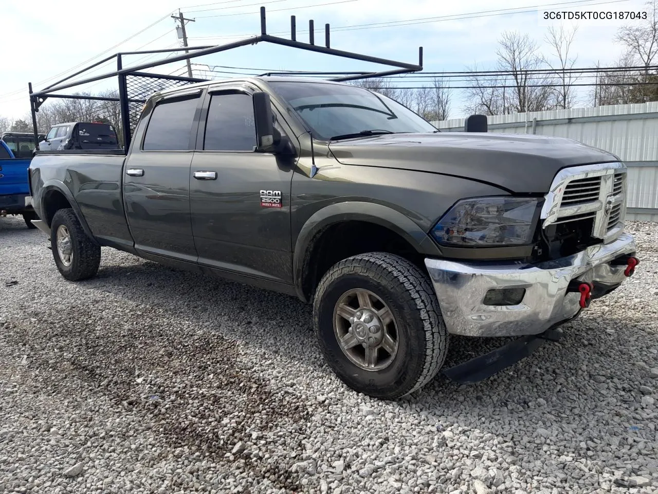 2012 Dodge Ram 2500 Laramie VIN: 3C6TD5KT0CG187043 Lot: 46867414