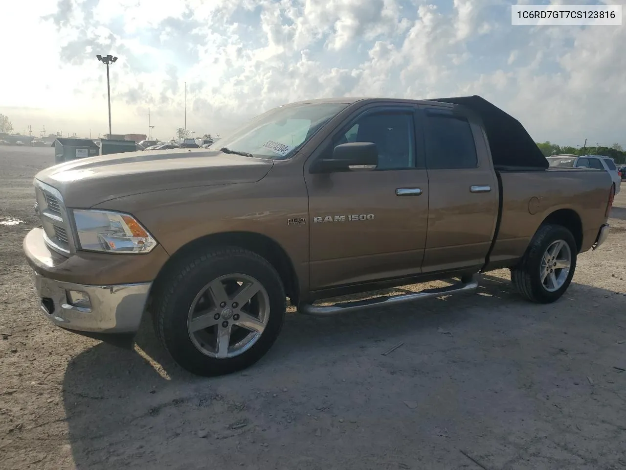 2012 Dodge Ram 1500 Slt VIN: 1C6RD7GT7CS123816 Lot: 53224204