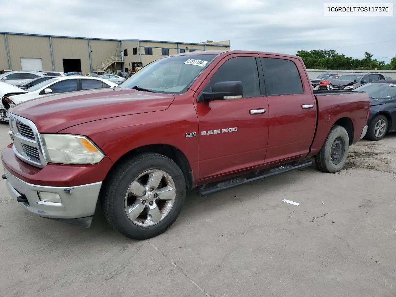 1C6RD6LT7CS117370 2012 Dodge Ram 1500 Slt