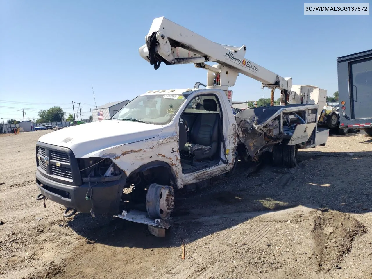 2012 Dodge Ram 5500 St VIN: 3C7WDMAL3CG137872 Lot: 57060594