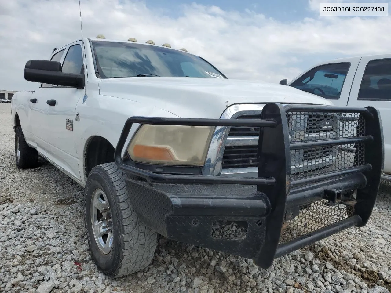 2012 Dodge Ram 3500 St VIN: 3C63D3GL9CG227438 Lot: 58836674