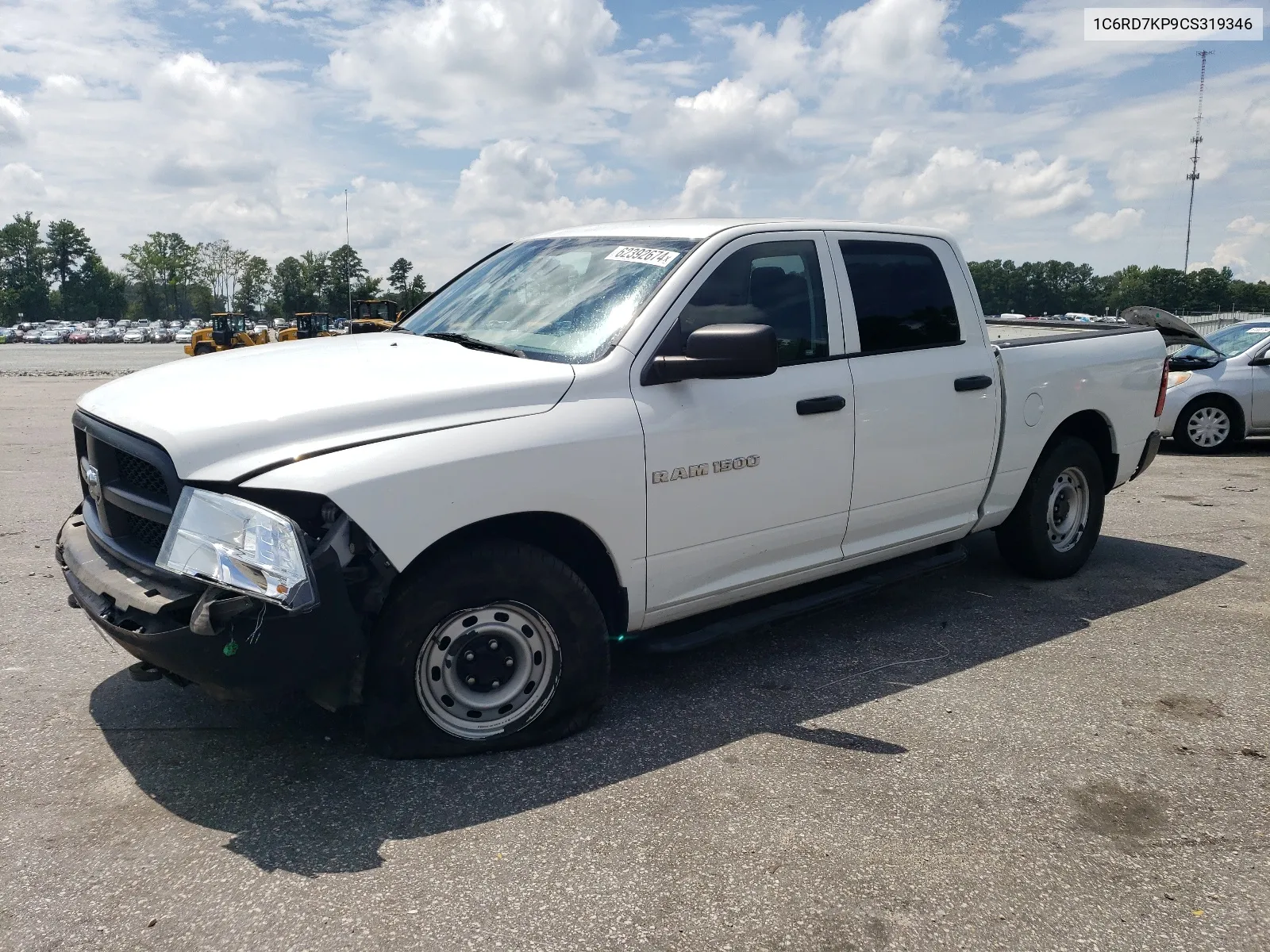 2012 Dodge Ram 1500 St VIN: 1C6RD7KP9CS319346 Lot: 62392674