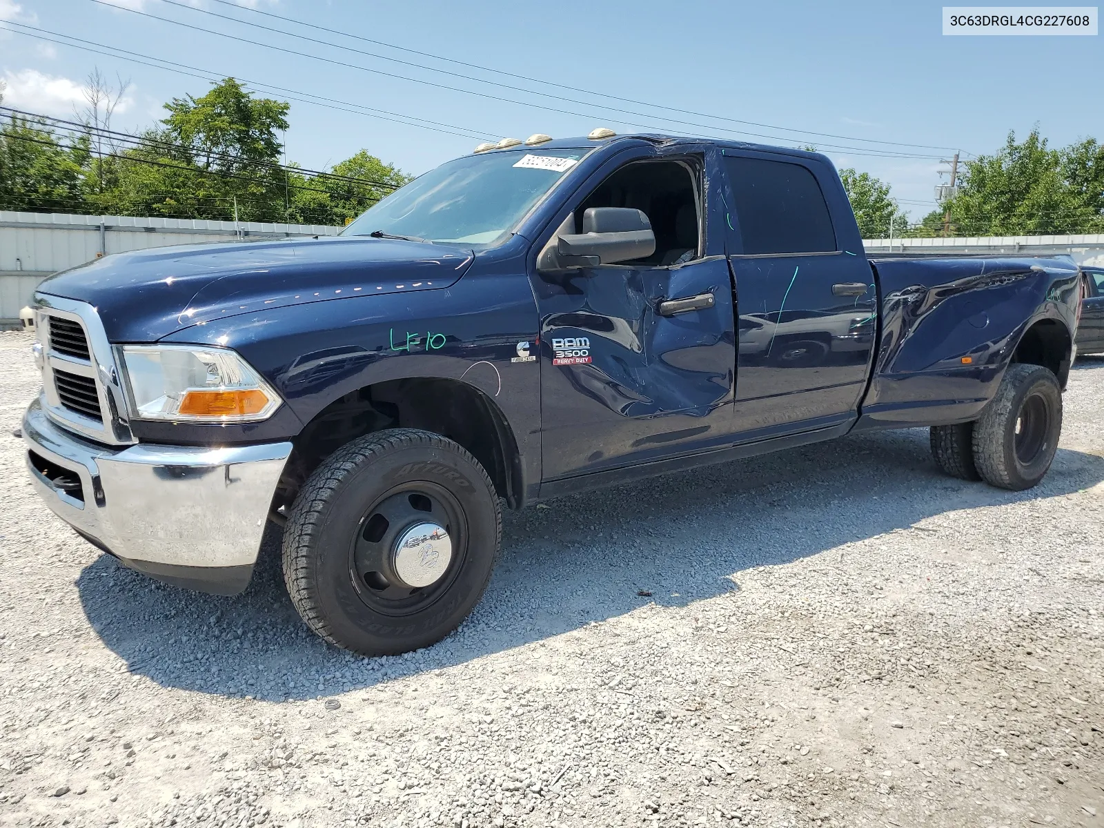 3C63DRGL4CG227608 2012 Dodge Ram 3500 St