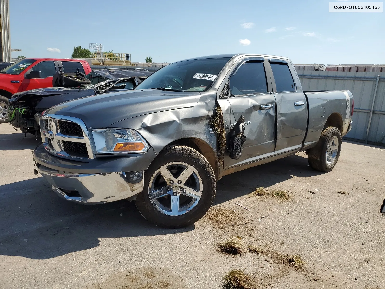 2012 Dodge Ram 1500 Slt VIN: 1C6RD7GT0CS103455 Lot: 63280844