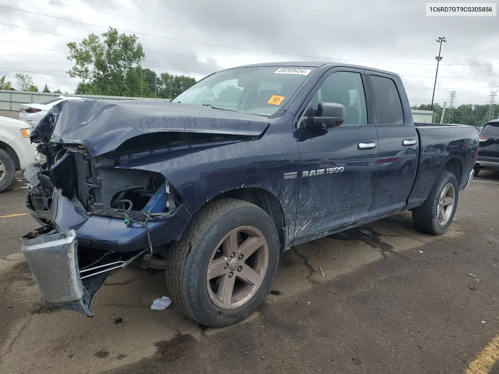 2012 Dodge Ram 1500 Slt VIN: 1C6RD7GT9CS305856 Lot: 65209434