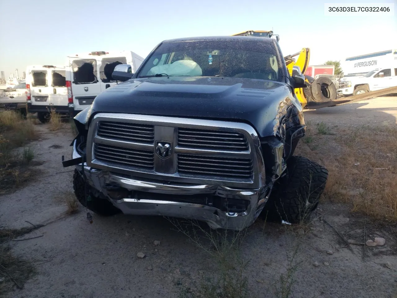 2012 Dodge Ram 3500 Laramie VIN: 3C63D3EL7CG322406 Lot: 65372594