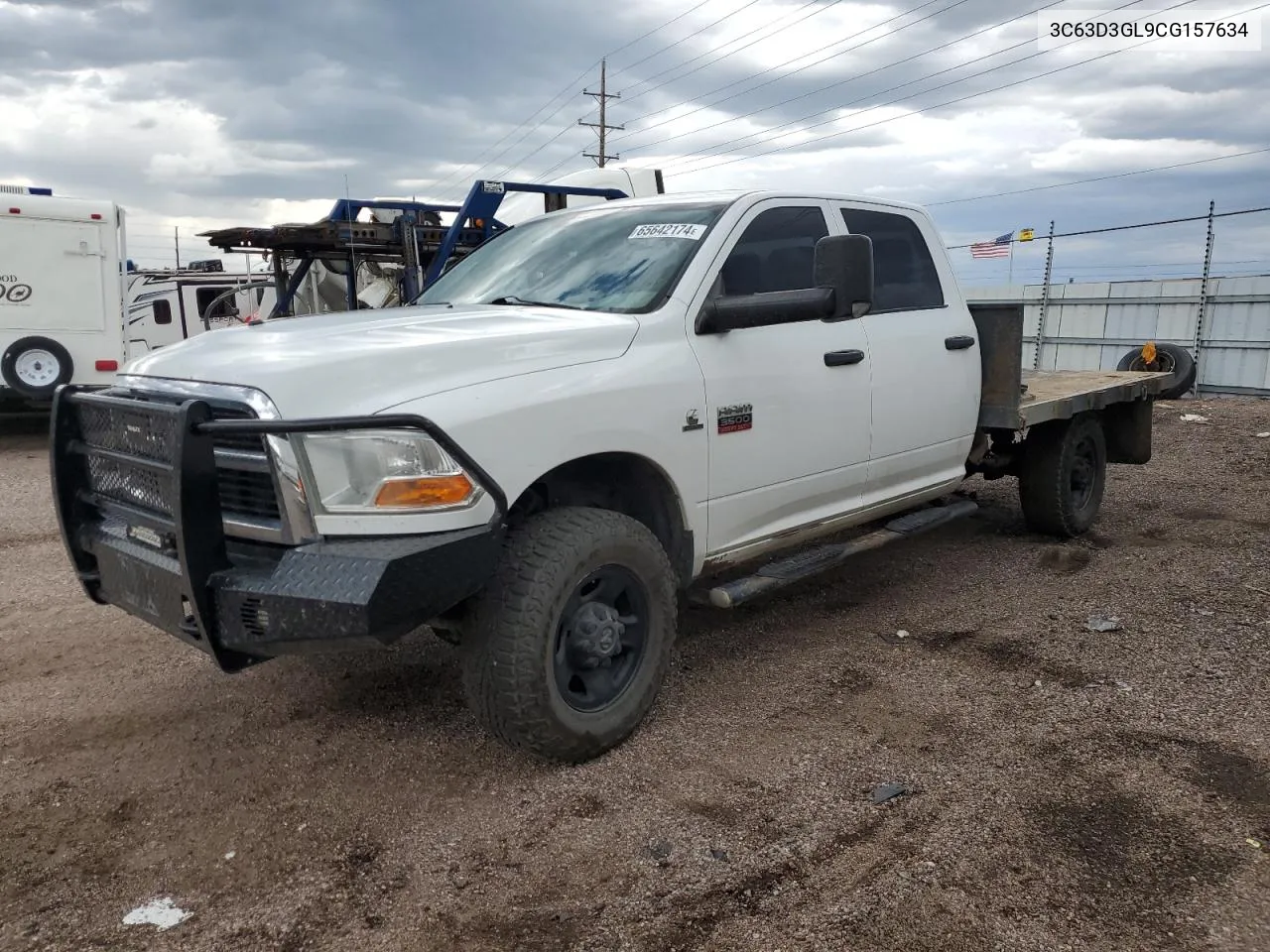 2012 Dodge Ram 3500 St VIN: 3C63D3GL9CG157634 Lot: 65642174